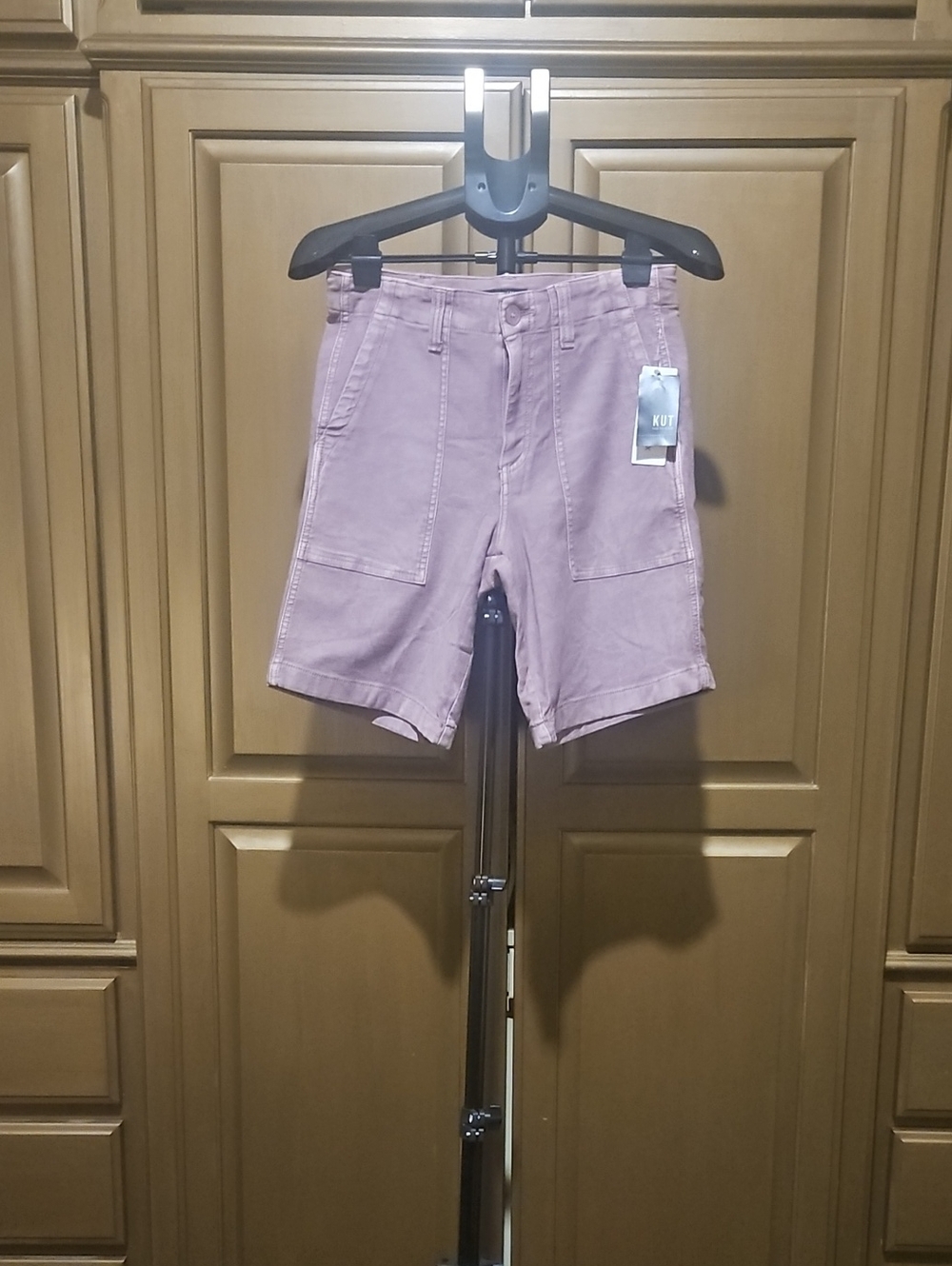 Kut from the Kloth Mauve Utility Bermuda Shorts